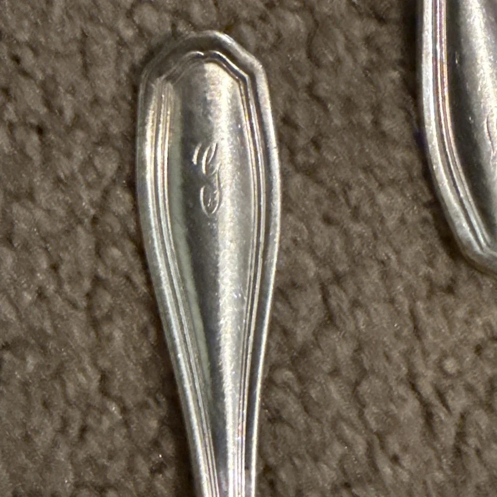 Vintage WM Roger And Sons Fork &Spoons Monogrammed 